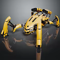 Modern Robot Mech Warrior Machine Battlearm Mechanical Battlearm Machine Warrior 3d model