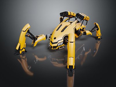 Modern Robot Mech Warrior Machine Battlearm Mechanical Battlearm Machine Warrior 3d model