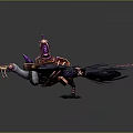 Game Movie Character Flying Creature Featuring Purple Wings Pink Accents And Unique Design