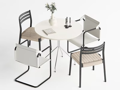 Dining Table and Chair Casual Table and Chair 3d model