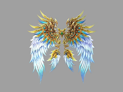 Wings Destiny Wings Demon Wings Elf Wings Legendary Wings Feather Wings 3d model