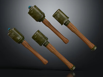 modern grenade grenade gun grenade 3d model