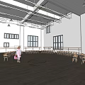Kindergarten STEAM Classroom with Interactive Learning Space and Educational Setup