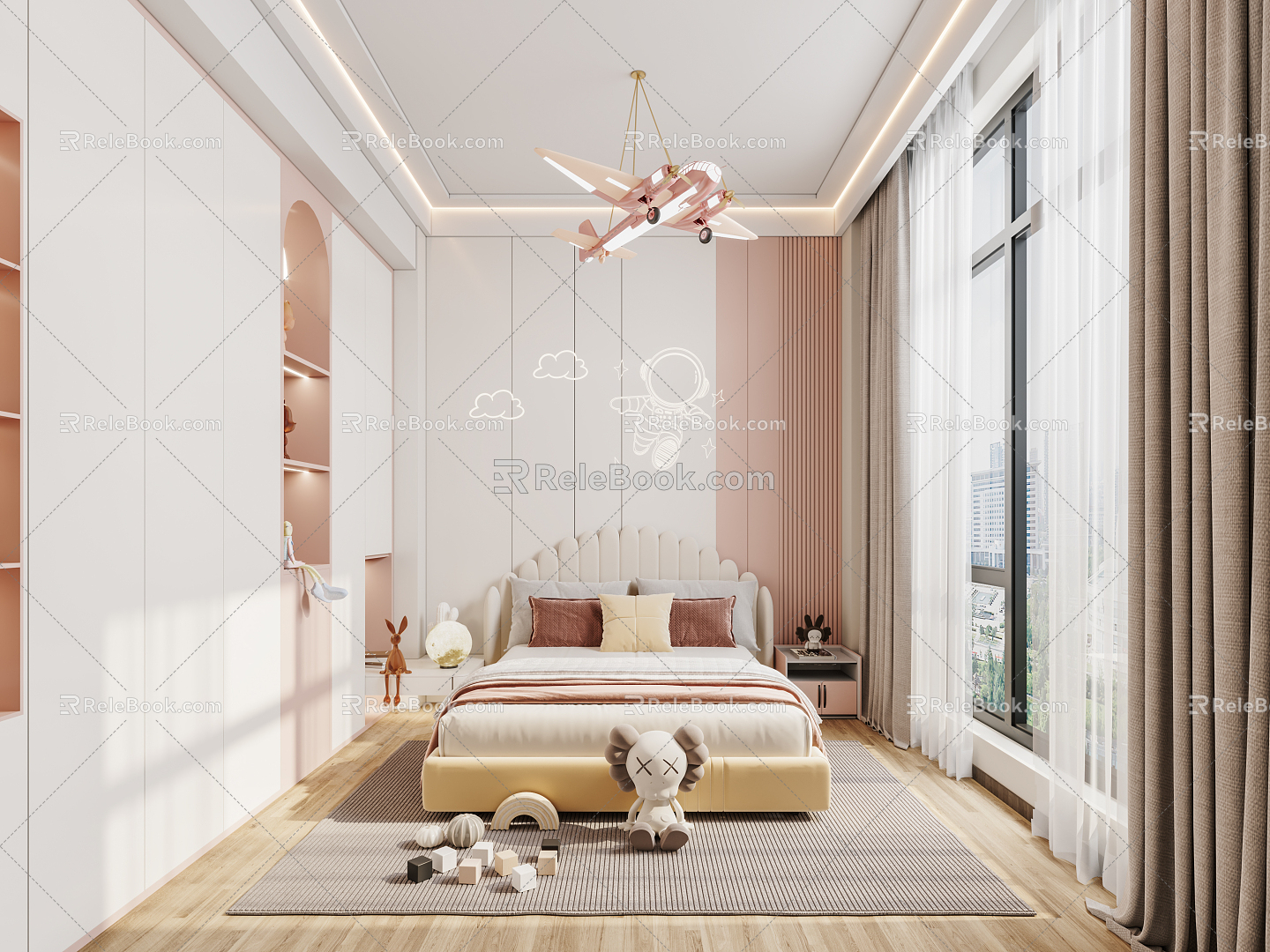 Modern Children's Room 3d model