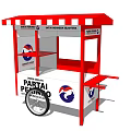 Modern Vans Kiosk Vending Kiosk Vending Kiosk Vending Kiosk Shop Shop 3d model
