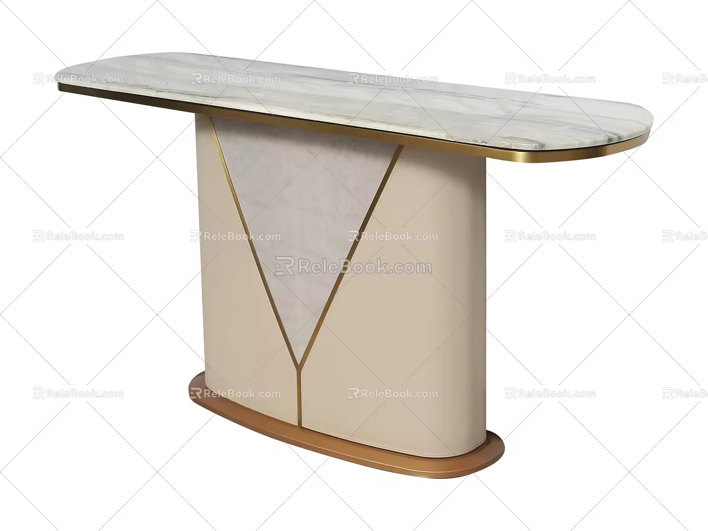 End View Desk 3d model