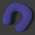 Comfortable U Shaped Purple Pillow with Soft Fabric and Ergonomic Design