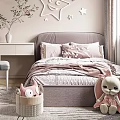 Cozy Kids Room Interior Design With Bookshelf Stuffed Toys Window And Curtains