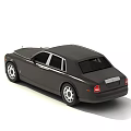 Black Luxury Sedan With Silver Grille Chrome Wheels And Classic Design