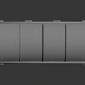 Modern bus shelter bus kiosk 3d model