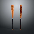 Pair of High Quality Wooden Baseball Bats With Ergonomic Handles For Sports