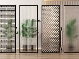 Modern Changhong Glass Partition Glass Partition 3d model