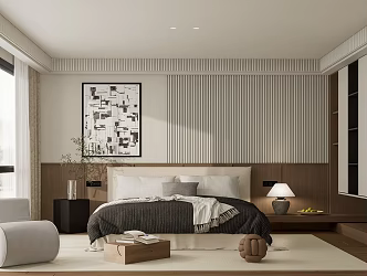 Modern Room Homestay 3d model