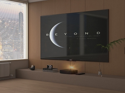 modern television 3d model