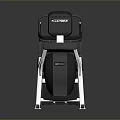 Core Black And White Elliptical Trainer With Comfortable Seat And Stable Frame For Home Gym