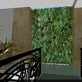 Cozy School Lounge With Green Chairs Round White Tables Wooden Bookshelves And Hanging Plants