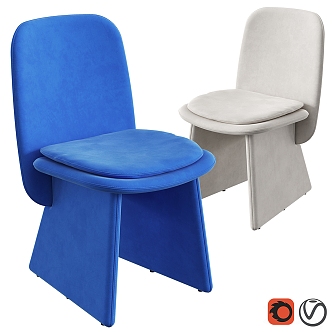 Baxter Leather Single Chair 3d model