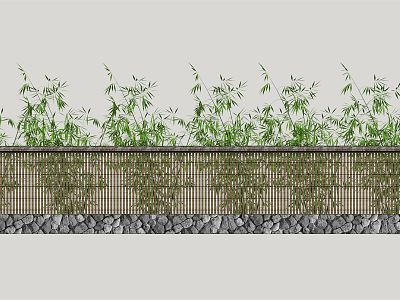 New Chinese-style fence model