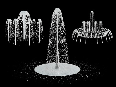 modern fountain water model