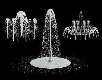 modern fountain water 3d model