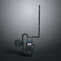 Industrial Electronic Water Pump With Metal Pipes And Control Box