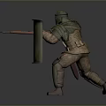 Warrior Samurai Soldier Guard Assassin Killer Ancient Soldier Ancient Assassin Killer 3d model