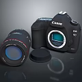 Canon EOS 5D Professional Camera Body With Telephoto Lens And Cap