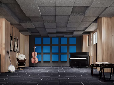 Modern Vocal Room 3d model