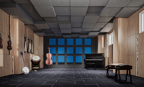 Modern Vocal Room 3d model