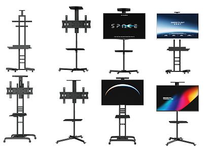 Modern bracket TV Rack TV Removable TV 3d model