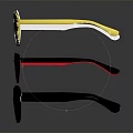 Stylish Sunglasses With Various Colors White Yellow Red Black And Trendy Designs