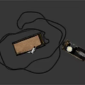 Vintage Retro Cameras With Leather Case And Round Lens Design
