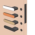Modern Door Handle Minimalist Door Handle Invisible Door Lock Door Handle 3d model