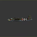 Vintage Fighter Aircraft With Green Fuselage Twin Engine Design And Royal Air Force Roundels