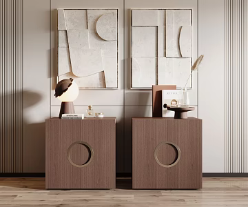 Chinese bedside table 3d model