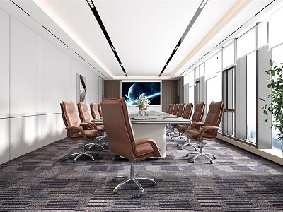 Modern Meeting Room Meeting Table and Chair model