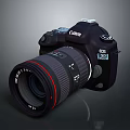 Canon EOS Digital SLR Camera With Red Ring Lens And Professional Body