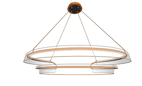 Light Luxury Chandelier Art Chandelier Living Room Chandelier 3d model