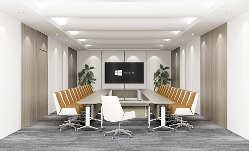 Table Meeting Room Training Room 3d model