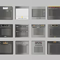 Various Modern Kitchen Ovens With Stainless Steel And Colorful Design Styles