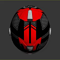 GIVI Red And Black Motorcycle Helmet With Clear Visor And Ventilated Design