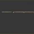 Gray Stone Wall Components With Multiple Panel Sections And Textured Surface