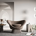 Modern single sofa single chair 3d model
