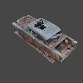scrapped car 3d model