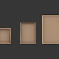 Wooden Photo Frames Set of Three Various Sizes for Home Living Decor