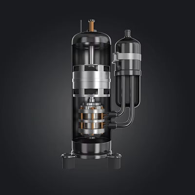 Modern Compressor Rotor Compressor 3d model Modern Compressor Rotor Compressor 3d model