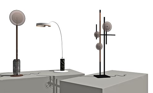 Modern floor lamp floor lamp combination 3d model