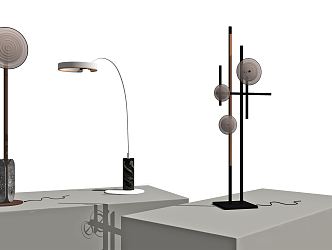 Modern floor lamp floor lamp combination 3d model