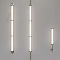 Modern Wall Lamps With Sleek Vertical Design And Metal Frame Fixtures