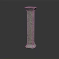 INDUSTRIAL LOFT COLUMN STONE COLUMN STONE COLUMN 3d model